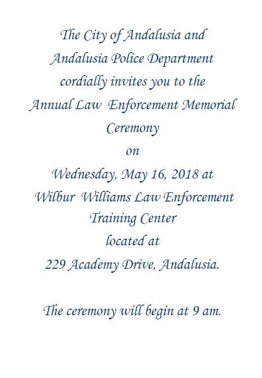 20180516 Annual Law Enforcement Memorial Ceremony
