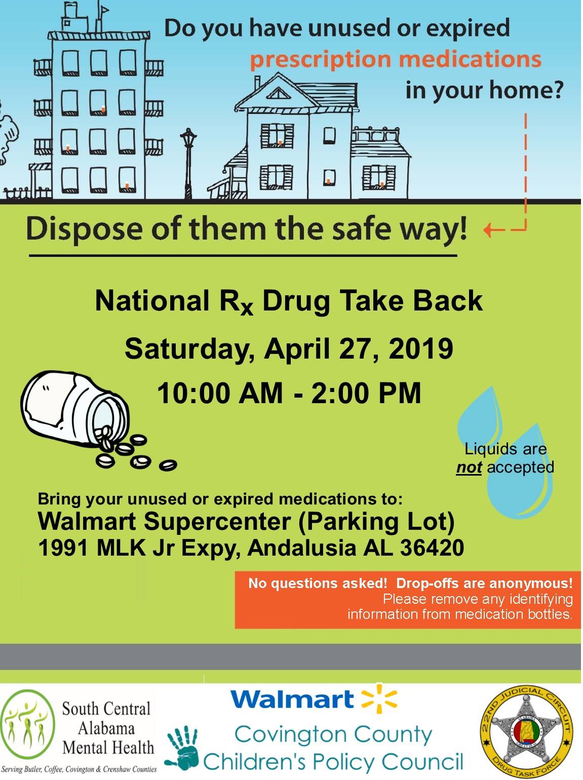 20190427 National Rx Drug Take Back
