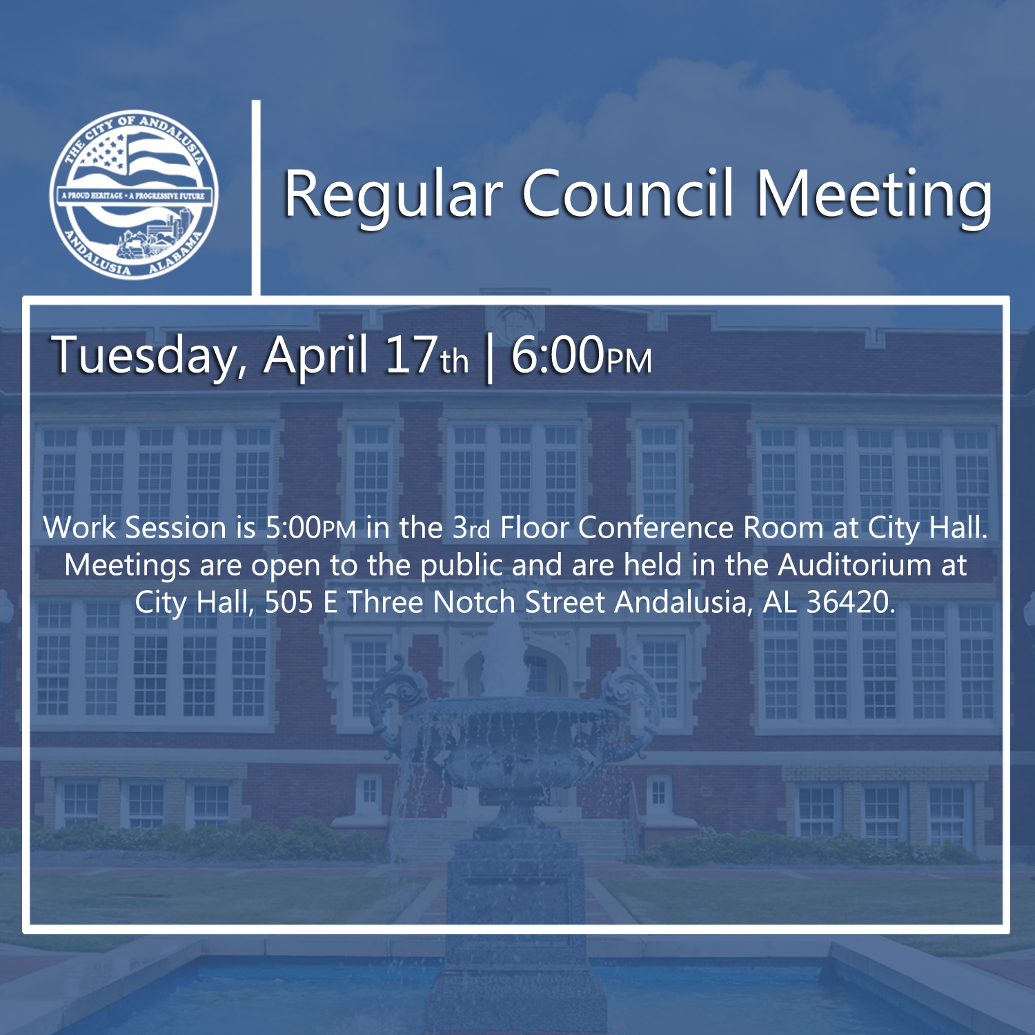 Website Regular Council Meeting April 17